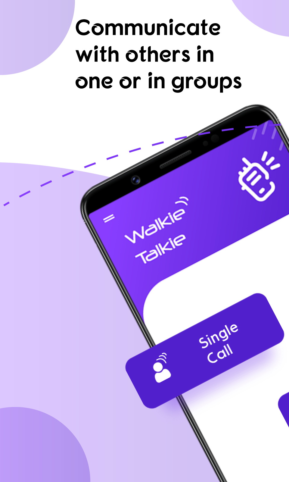 اسکرین شات 6 برنامه PTT Walkie Talkie -Calling app