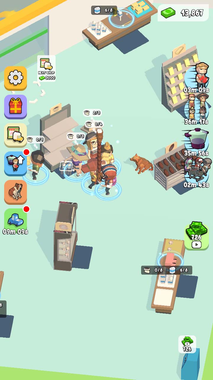 اسکرین شات 1 بازی Mini Candy Mart: Idle Tycoon