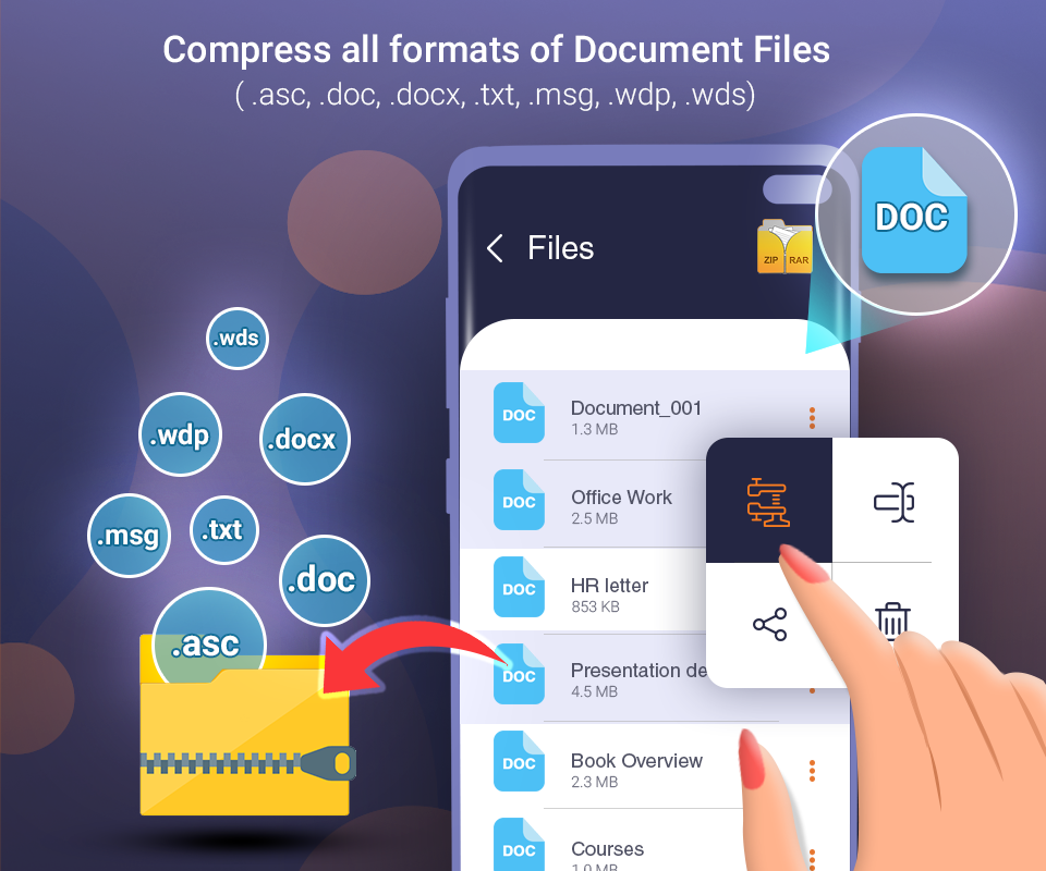 اسکرین شات 3 برنامه Zipify: Files Archiver