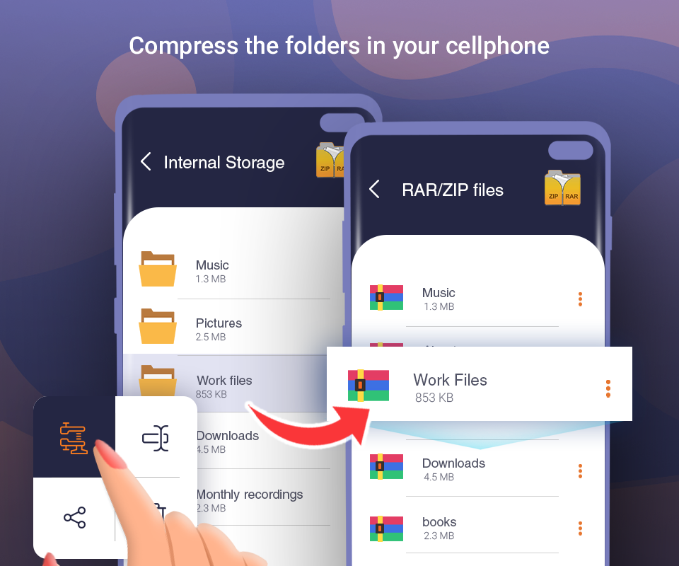 اسکرین شات 4 برنامه Zipify: Files Archiver
