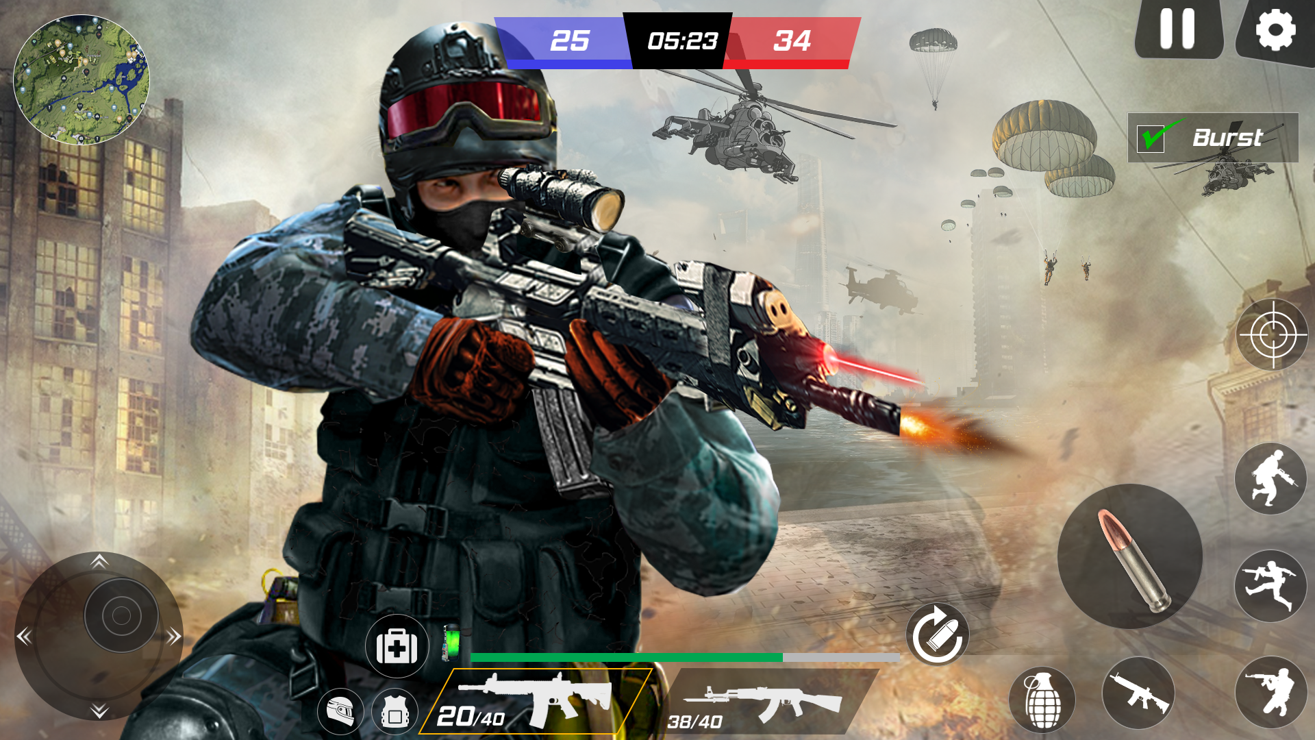 اسکرین شات 5 بازی FPS Commando Gun Shooting Game