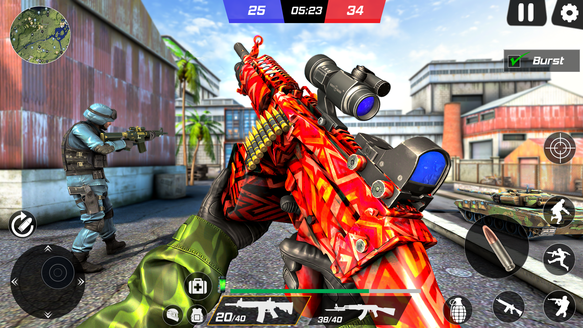 اسکرین شات 2 بازی FPS Commando Gun Shooting Game