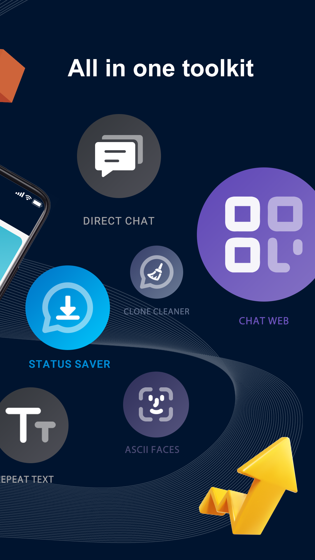 اسکرین شات 1 برنامه Clone Scan Chat Web