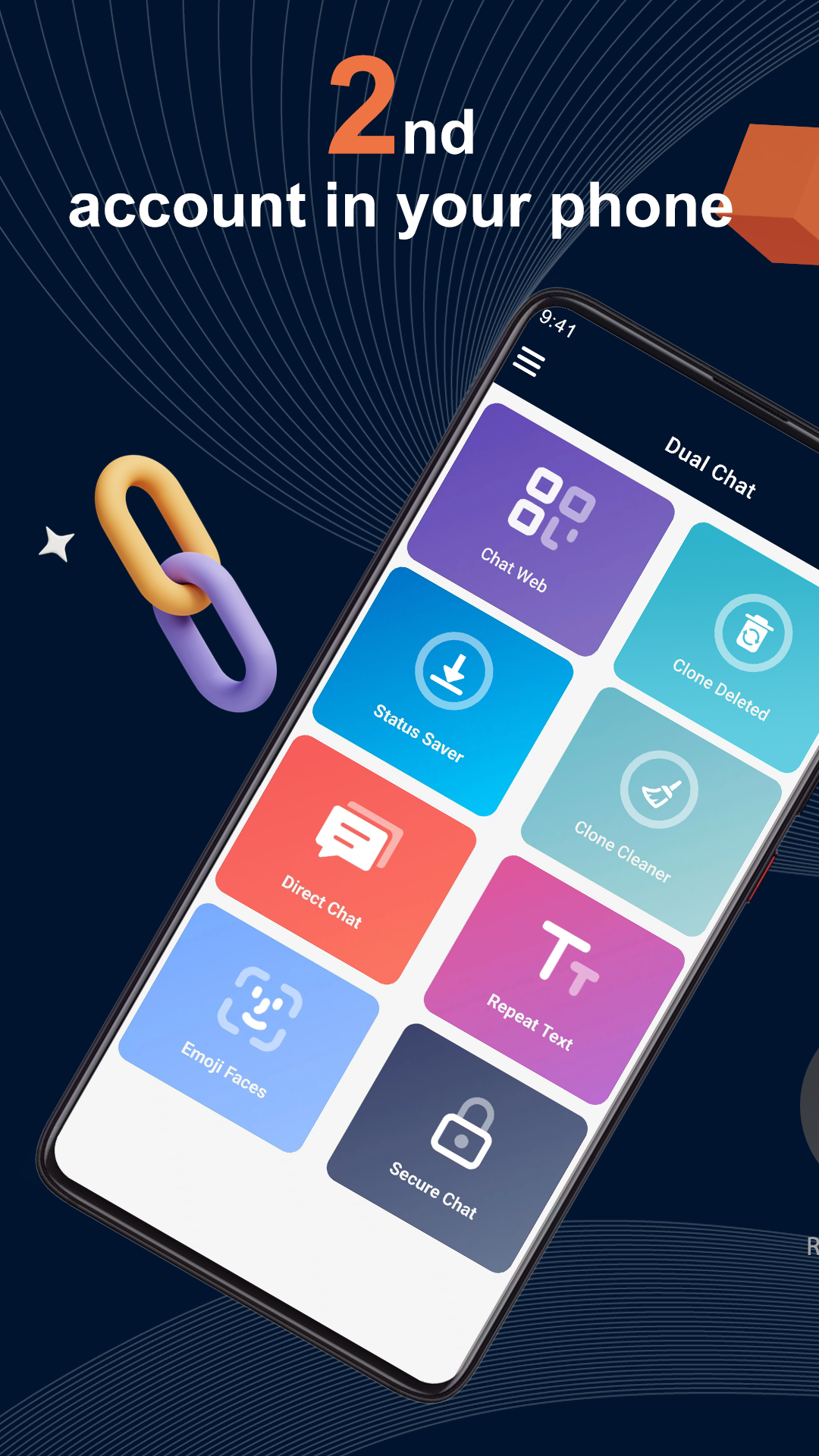 اسکرین شات 2 برنامه Clone Scan Chat Web