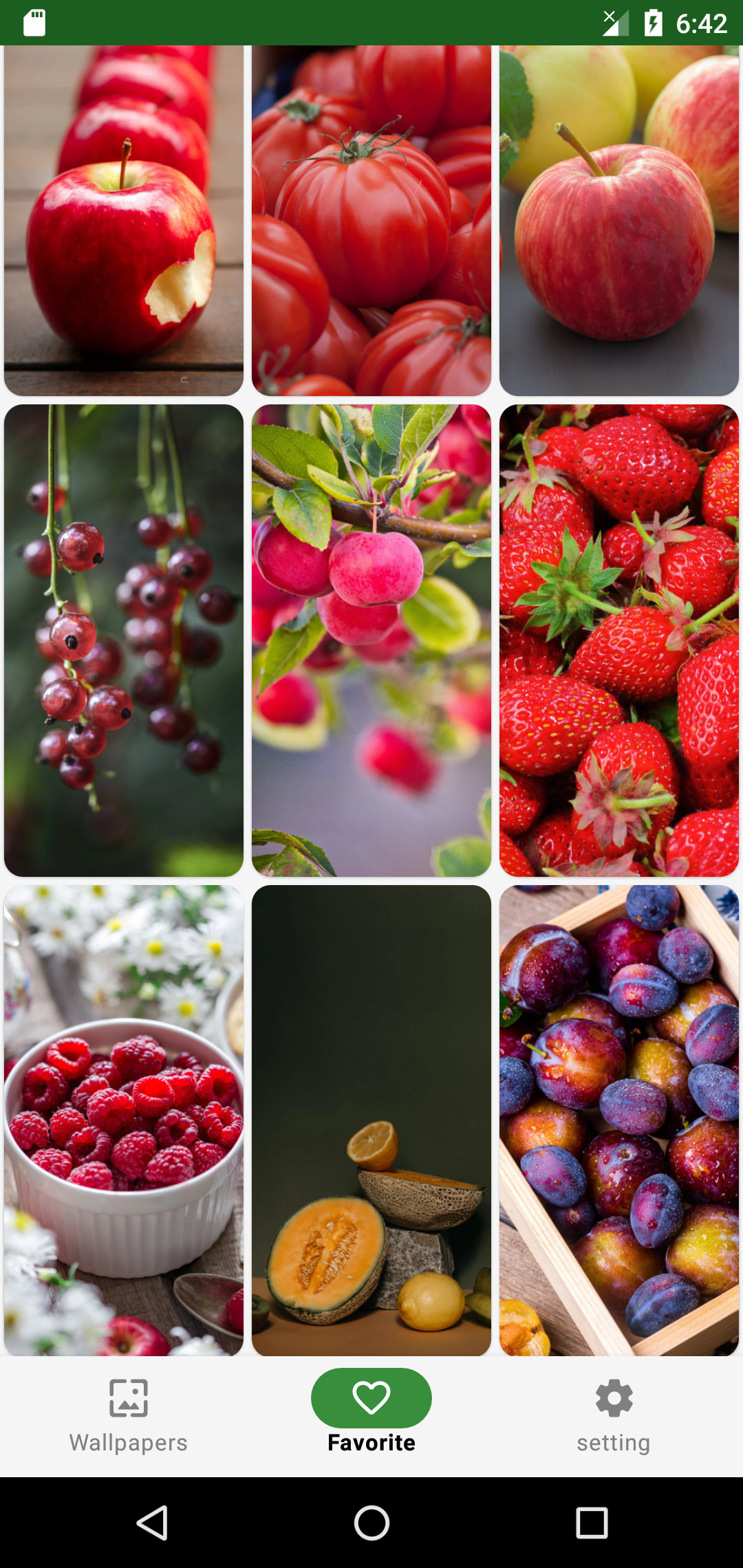 اسکرین شات 7 برنامه Fruit Wallpapers