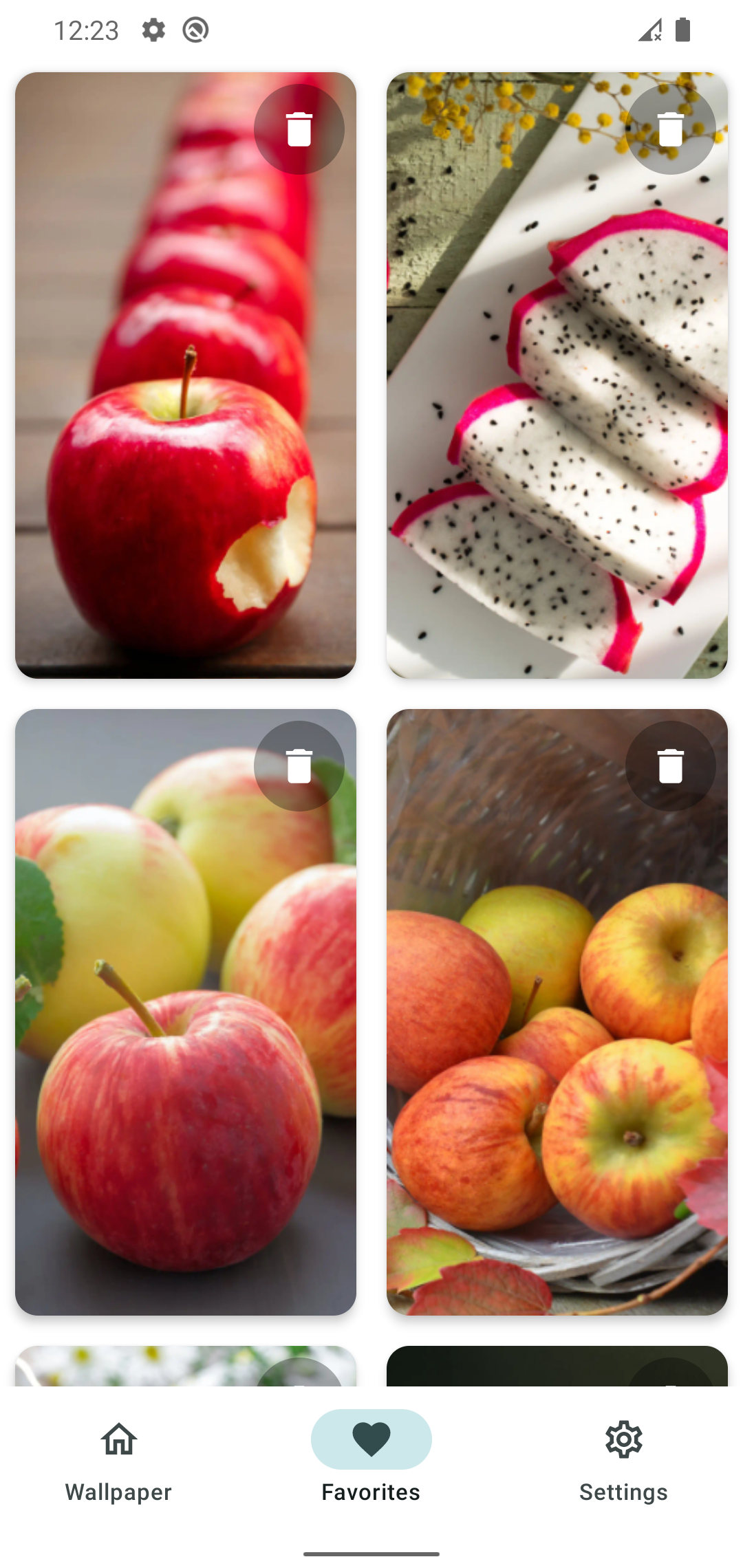اسکرین شات 6 برنامه Fruit Wallpapers