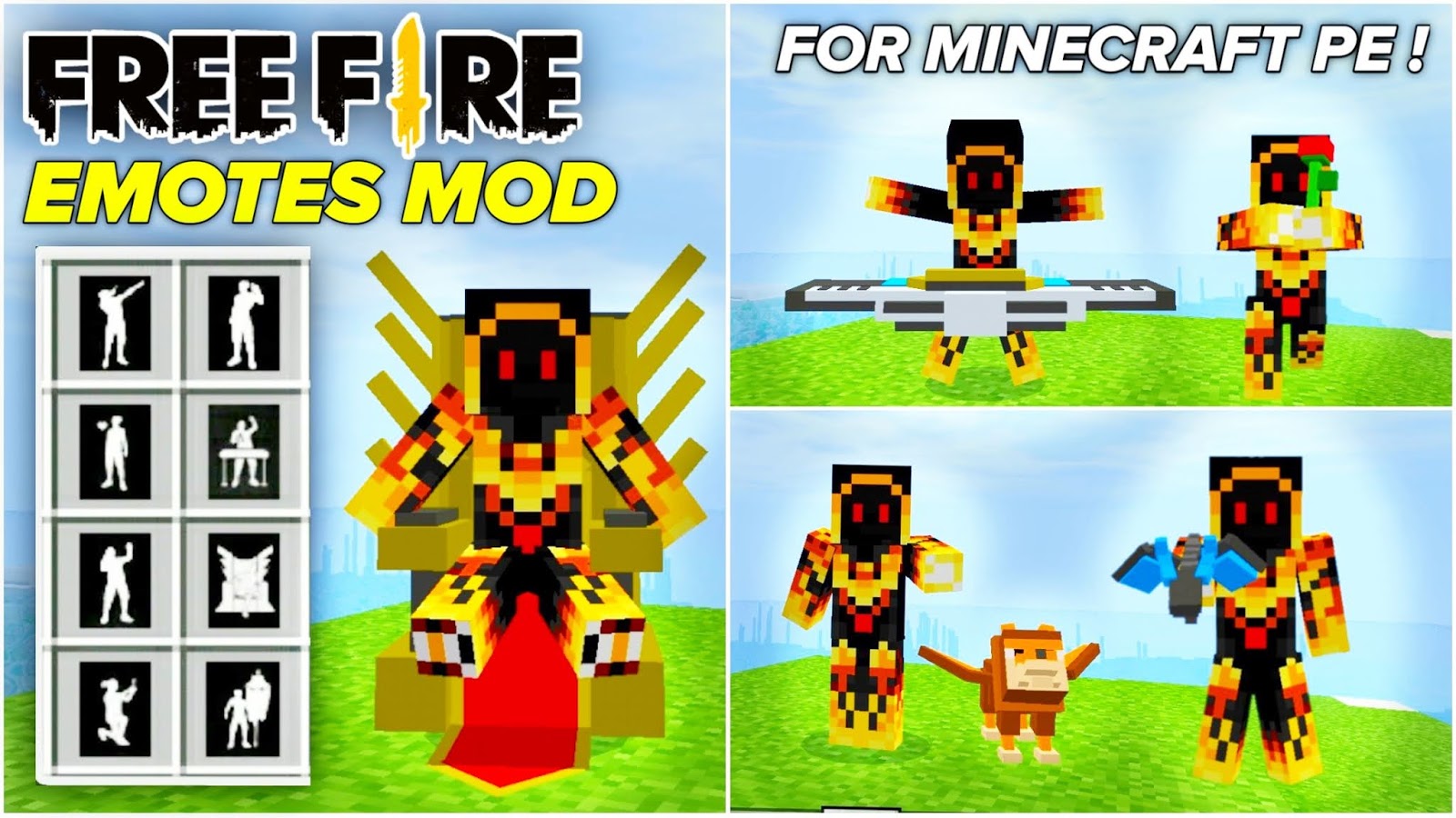 اسکرین شات 3 برنامه FF FIRE Mod For Minecraft PE
