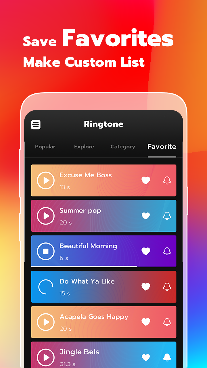 اسکرین شات 6 برنامه Ringtone maker for android