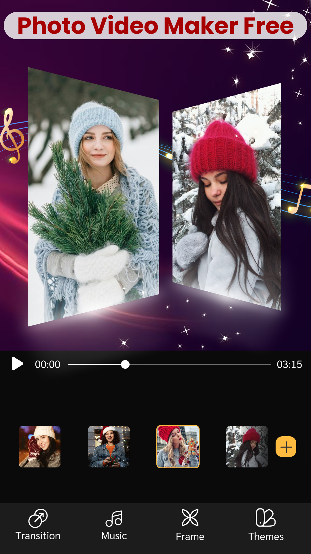 اسکرین شات 1 برنامه Photo Video Slideshow Maker