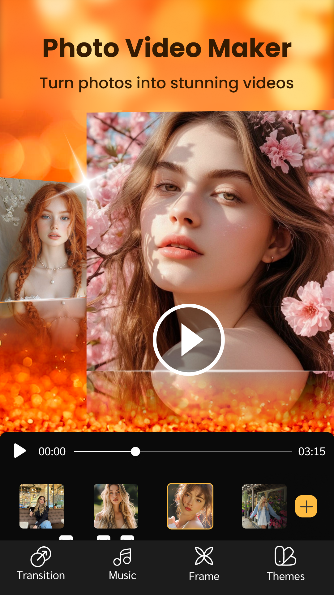 اسکرین شات 1 برنامه Photo Video Slideshow Maker