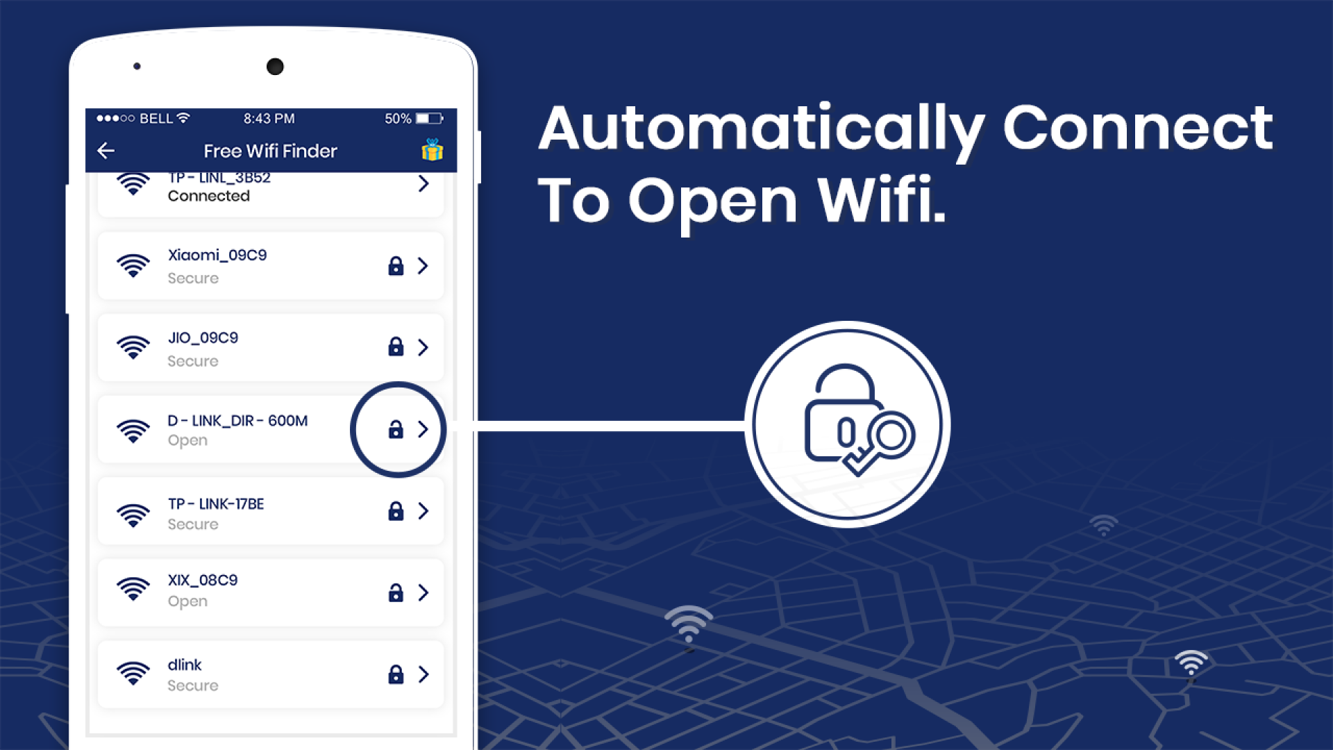 اسکرین شات 1 برنامه Open Wifi Connect Automatic