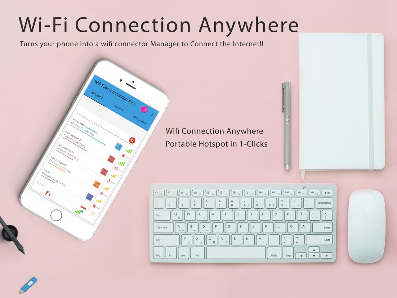 اسکرین شات 1 برنامه Wifi Connection Mobile Hotspot