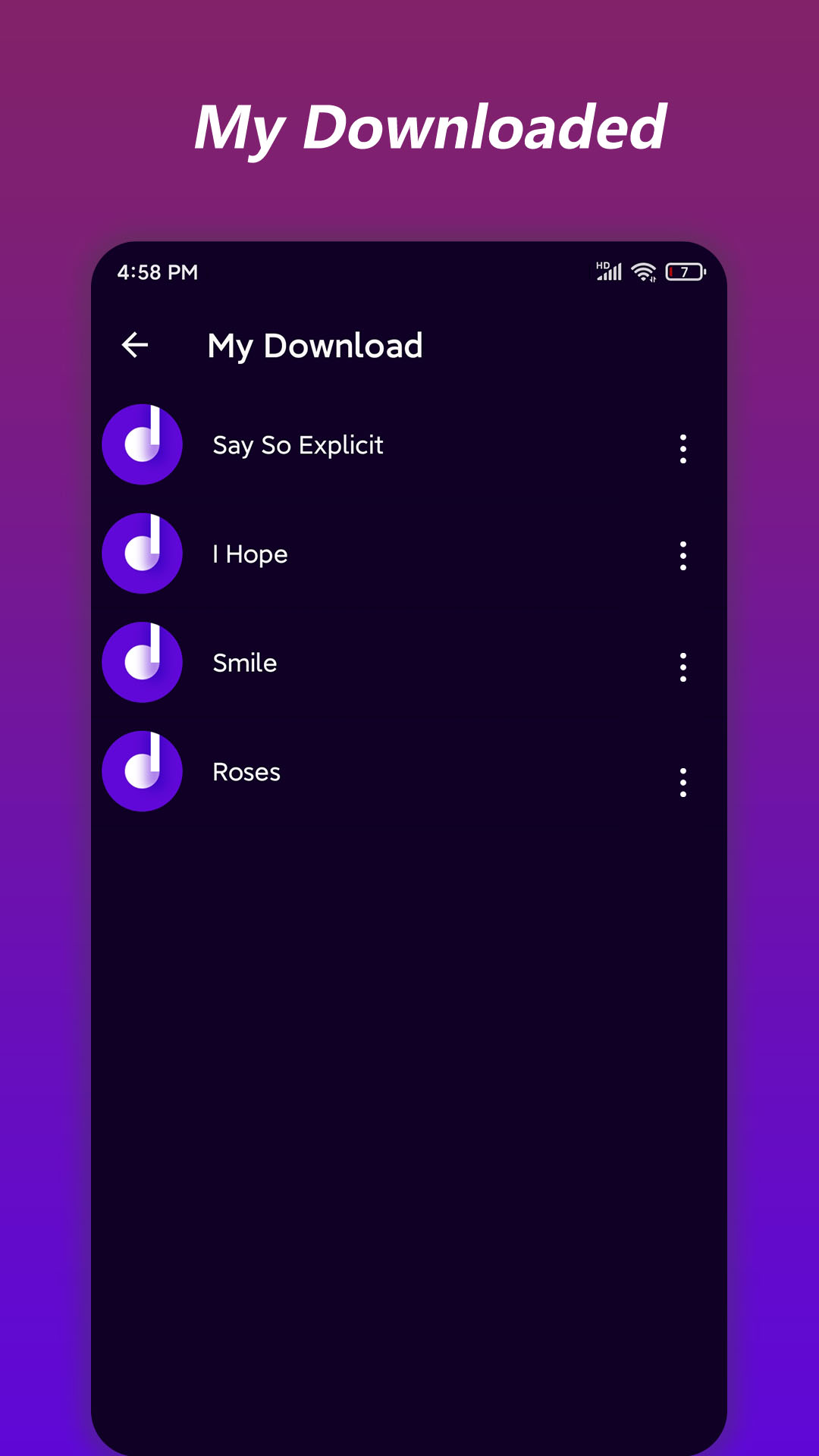اسکرین شات 5 برنامه Music Downloader&Mp3 Download