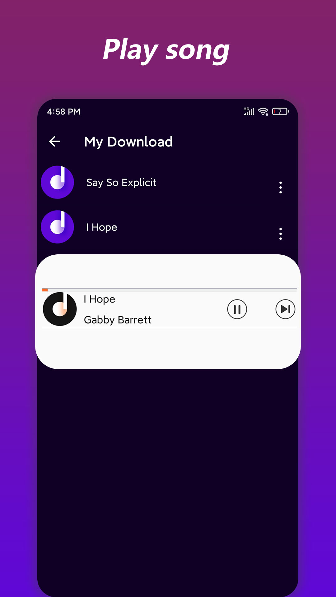 اسکرین شات 4 برنامه Music Downloader&Mp3 Download
