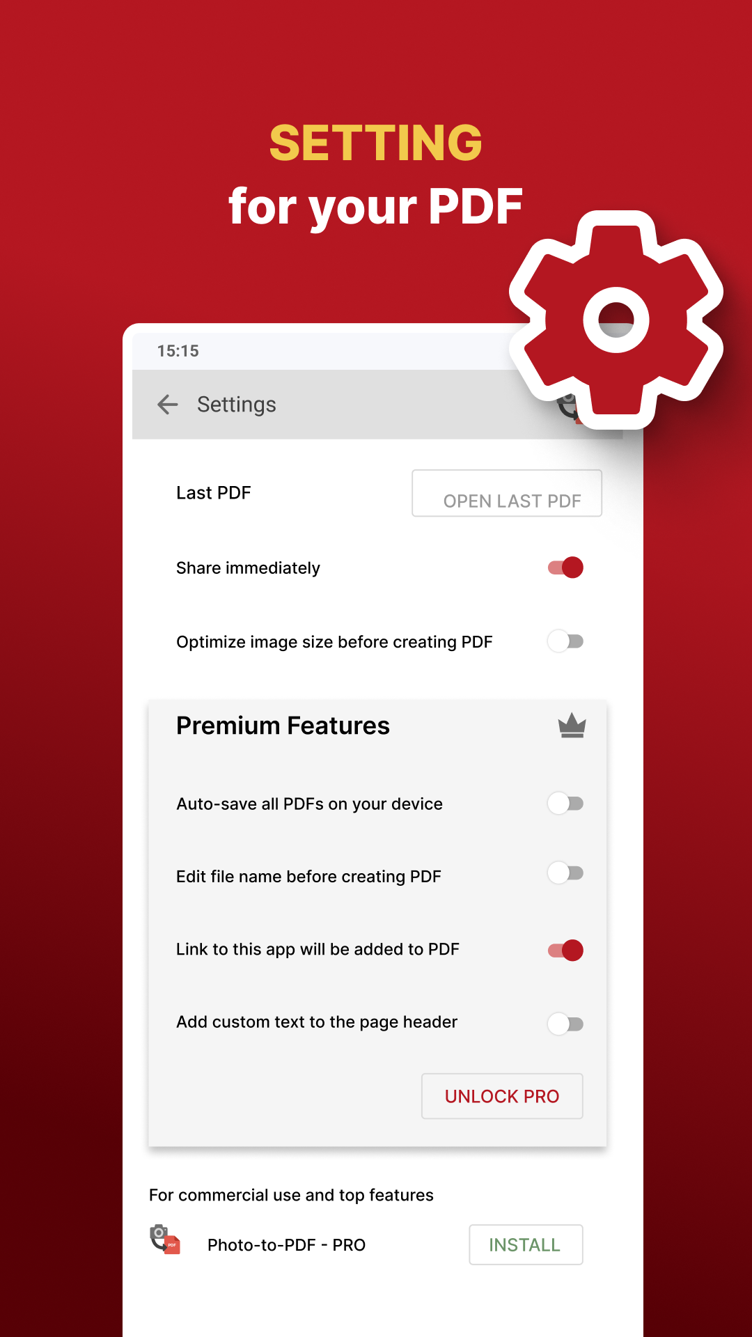 اسکرین شات 8 برنامه Photo to PDF Maker & Converter