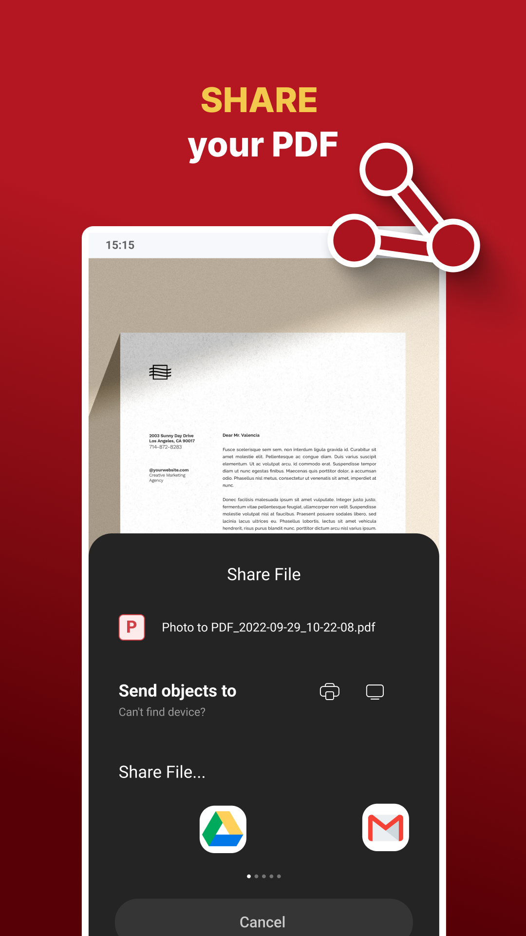 اسکرین شات 6 برنامه Photo to PDF Maker & Converter