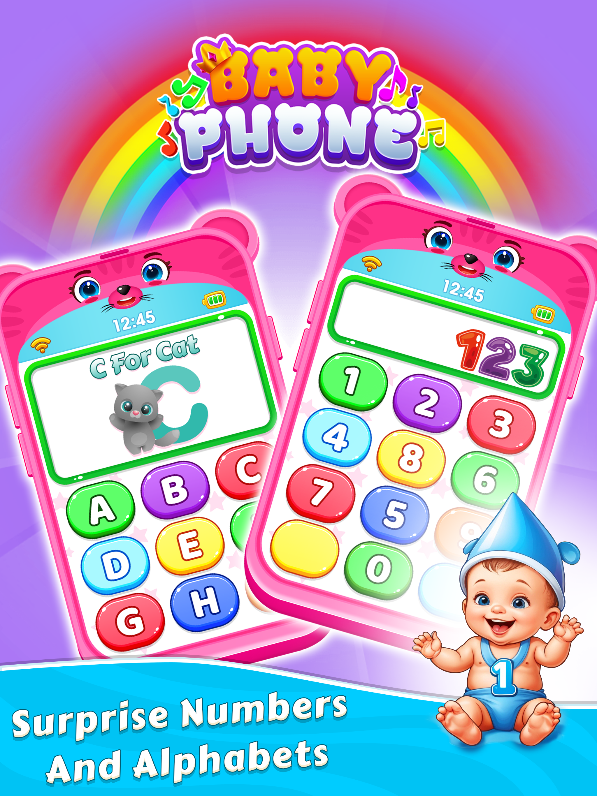 اسکرین شات 1 بازی Baby Phone For Toddlers Games