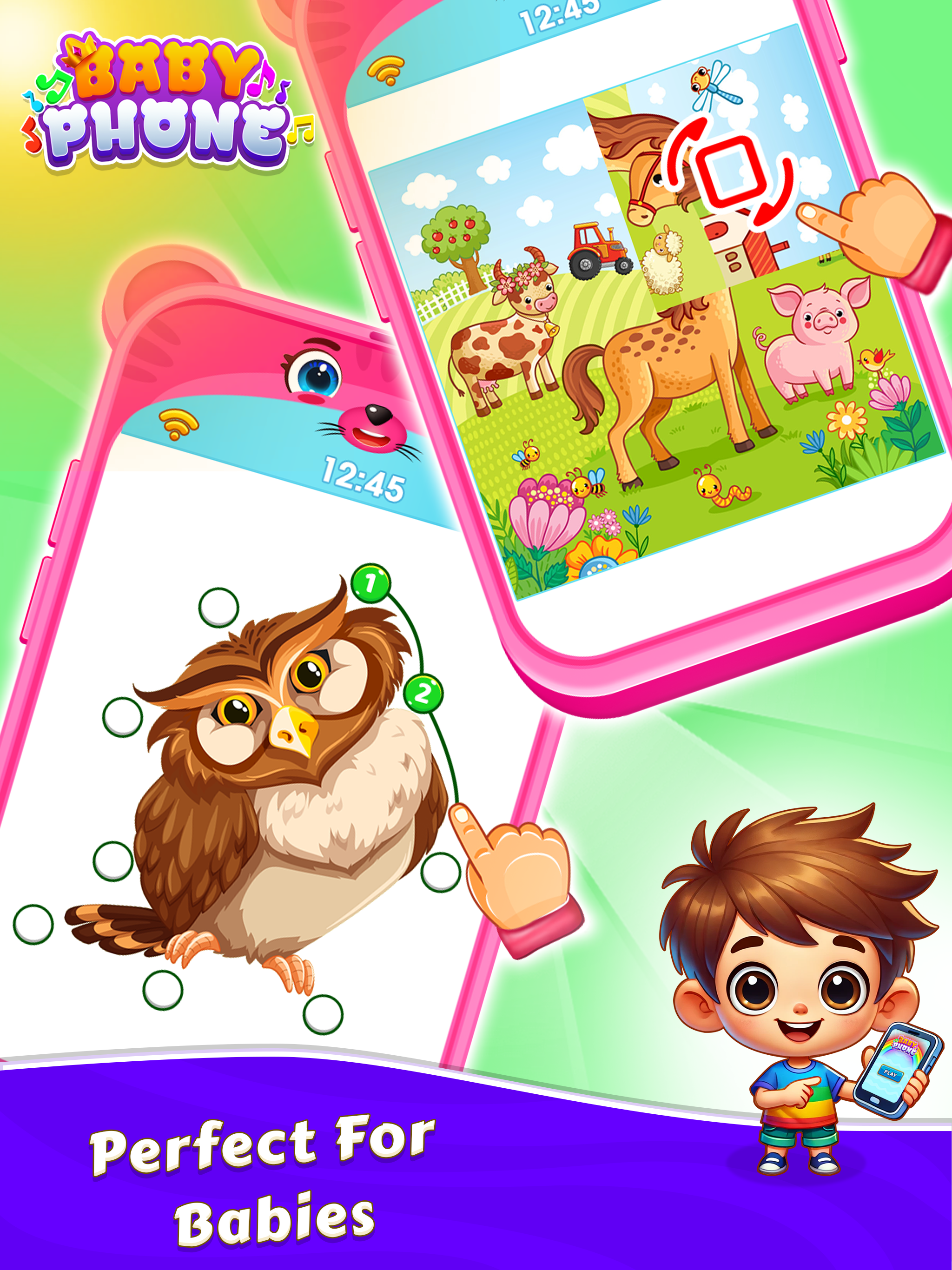 اسکرین شات 6 بازی Baby Phone For Toddlers Games