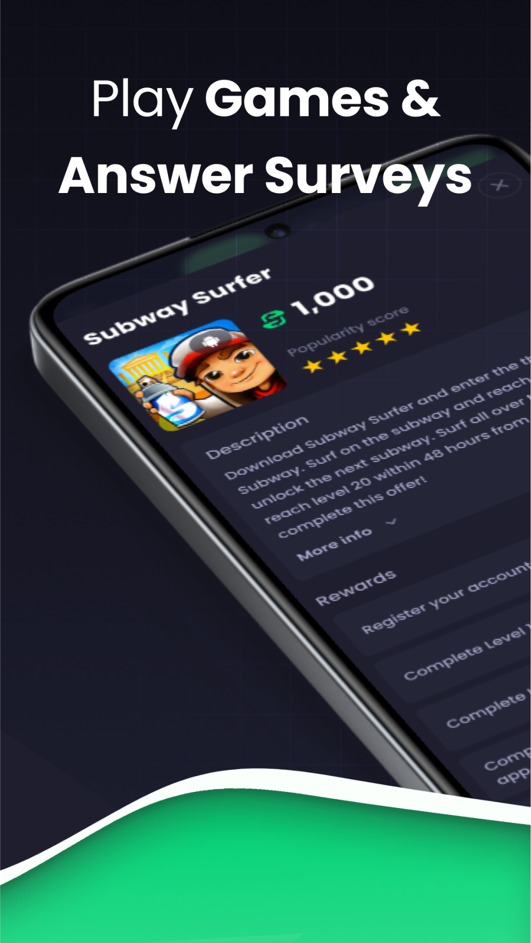 اسکرین شات 4 برنامه Freecash: Earn Money & Rewards