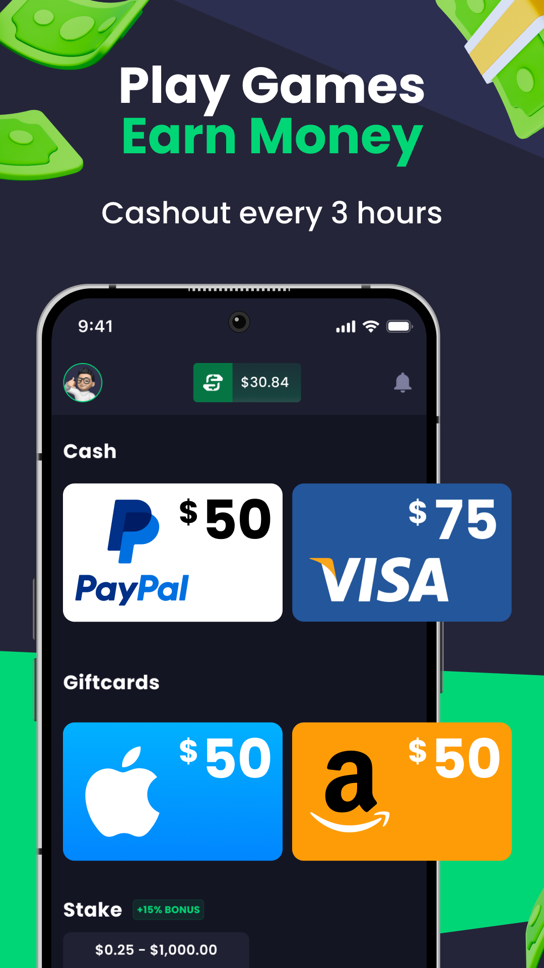 اسکرین شات 1 برنامه Freecash: Earn Money & Rewards