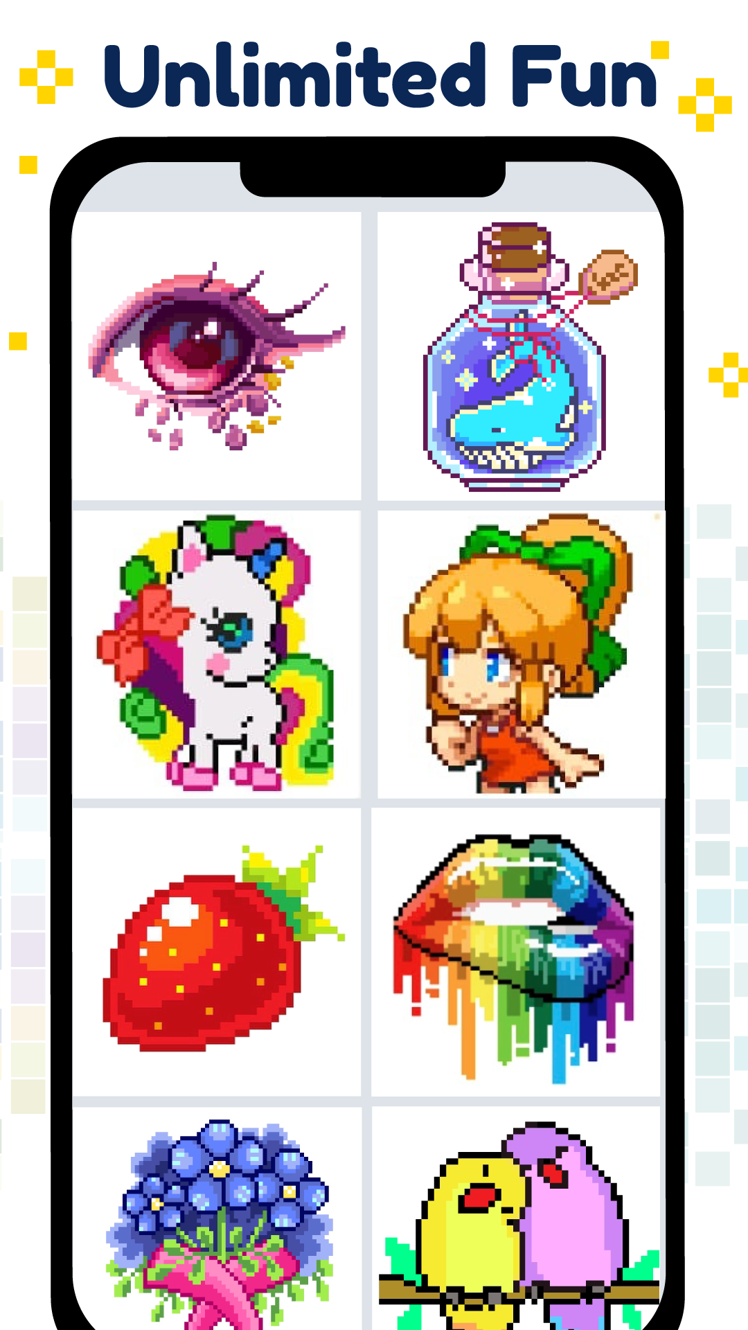 اسکرین شات 2 بازی Pixel Art Color by number Game