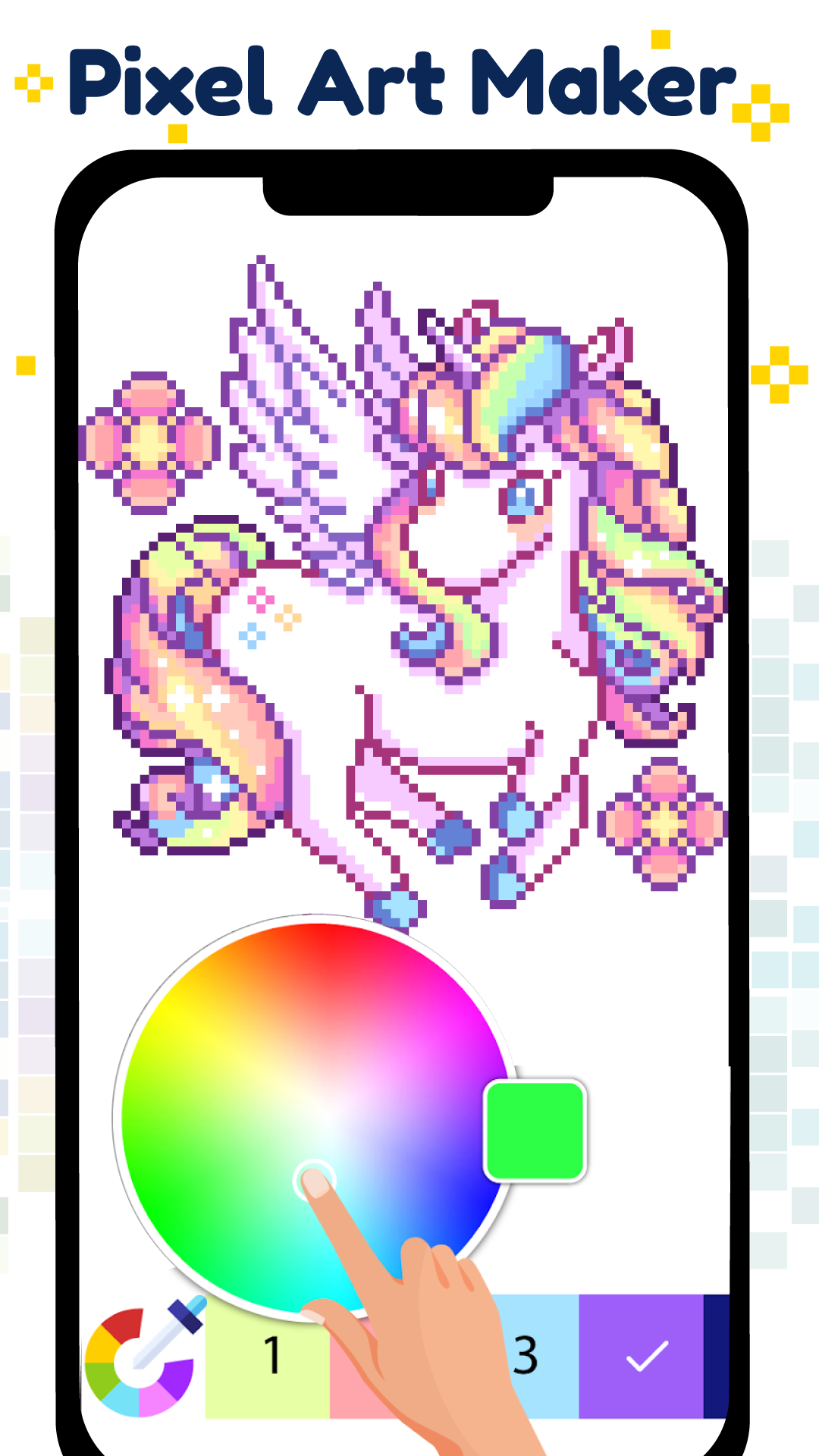 اسکرین شات 5 بازی Pixel Art Color by number Game