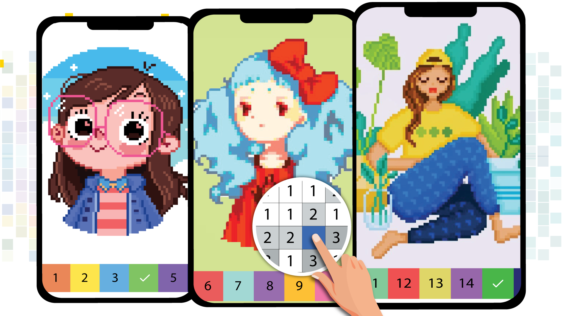 اسکرین شات 7 بازی Pixel Art Color by number Game