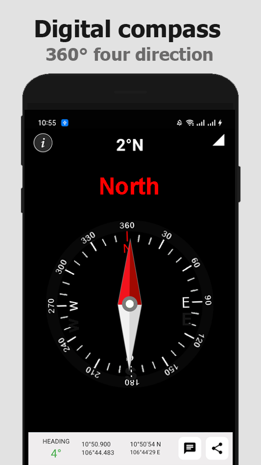 اسکرین شات 4 برنامه Compass For Maps