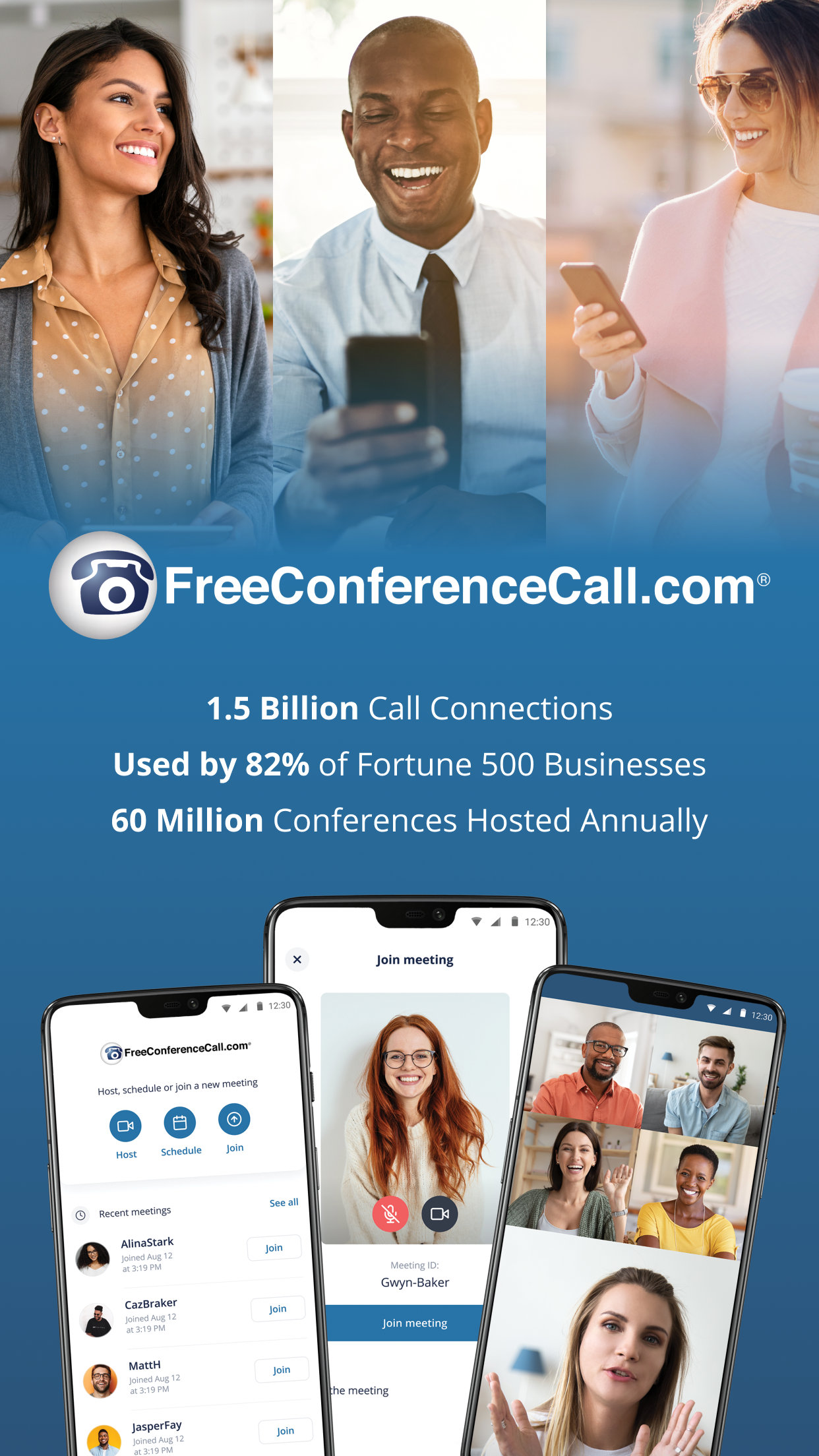 اسکرین شات 1 برنامه Free Conference Call