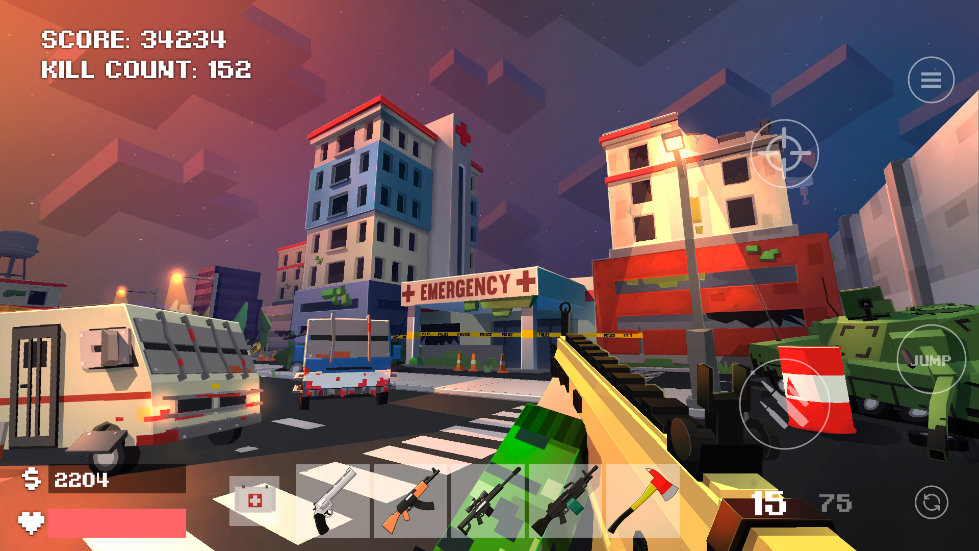 اسکرین شات 3 بازی FreeCraft Zombie Apocalypse