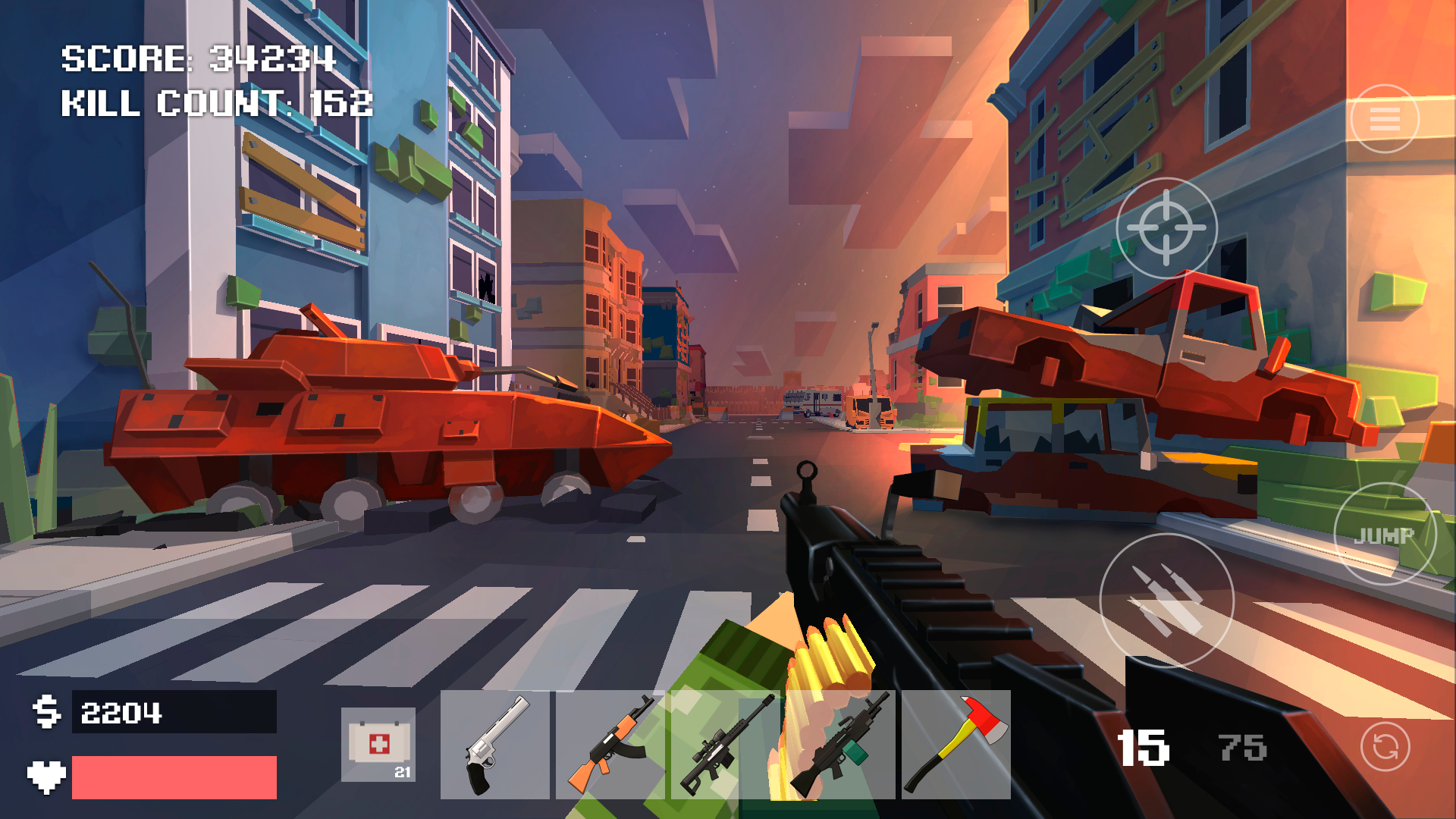 اسکرین شات 1 بازی FreeCraft Zombie Apocalypse