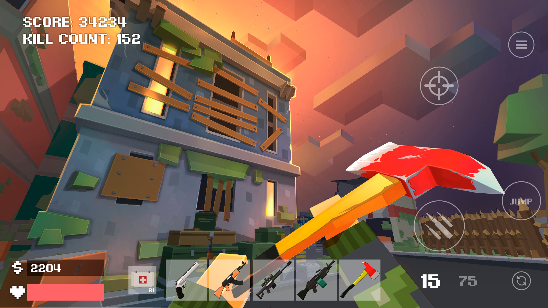 اسکرین شات 2 بازی FreeCraft Zombie Apocalypse