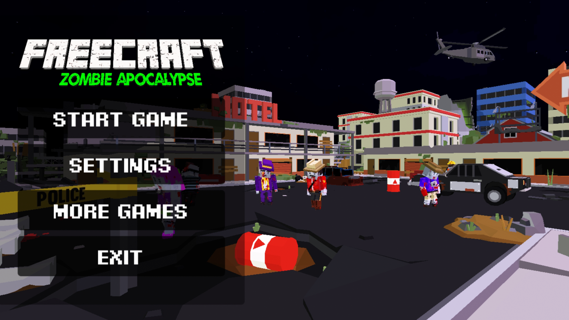 اسکرین شات 4 بازی FreeCraft Zombie Apocalypse