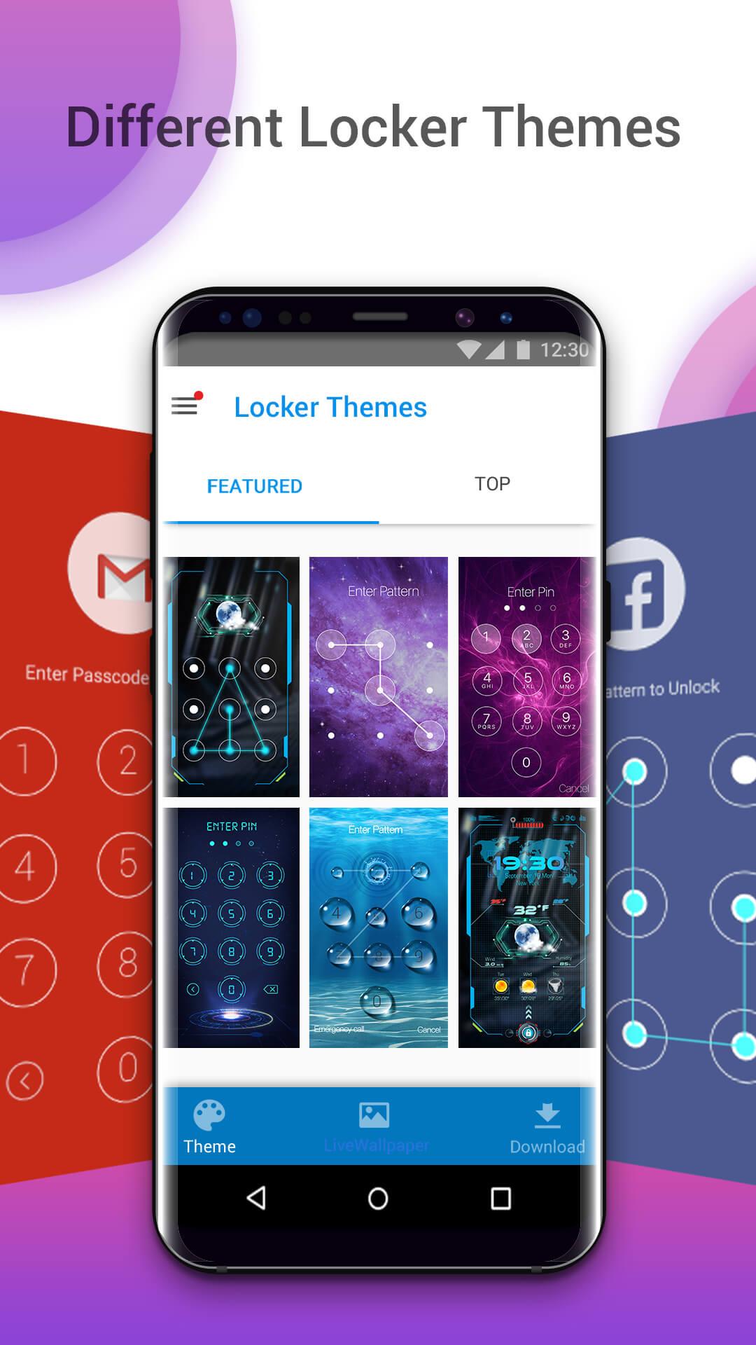 اسکرین شات 2 برنامه AppLock - Lock Apps