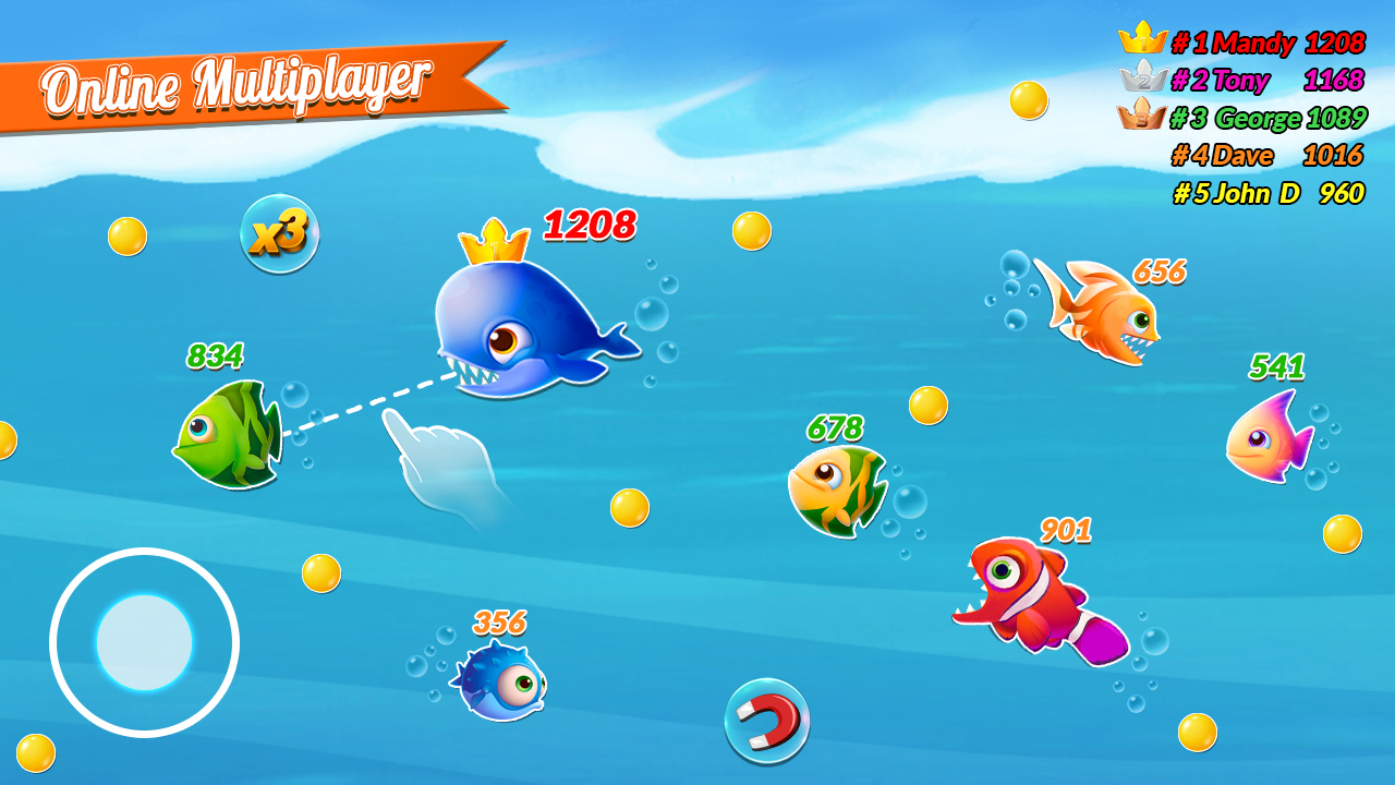 اسکرین شات 2 بازی Fish.IO Fish Games Shark Games