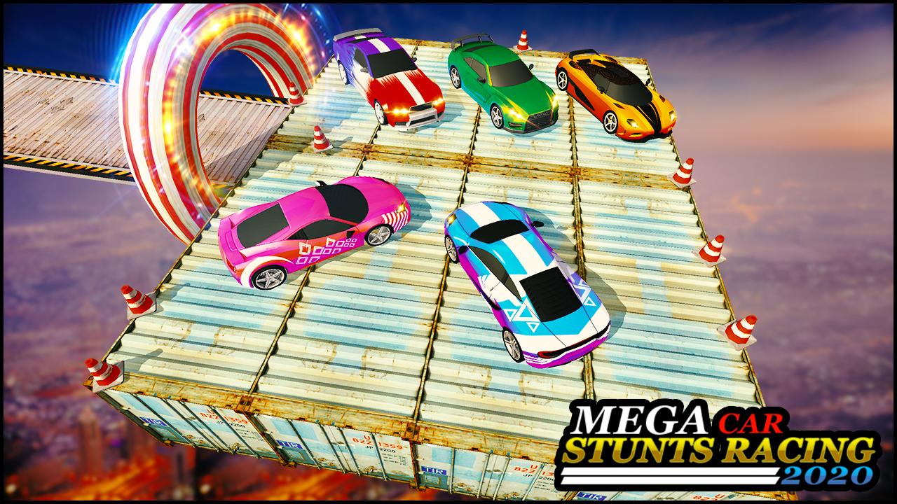 اسکرین شات 5 بازی Mega Car Stunts Race Car Games