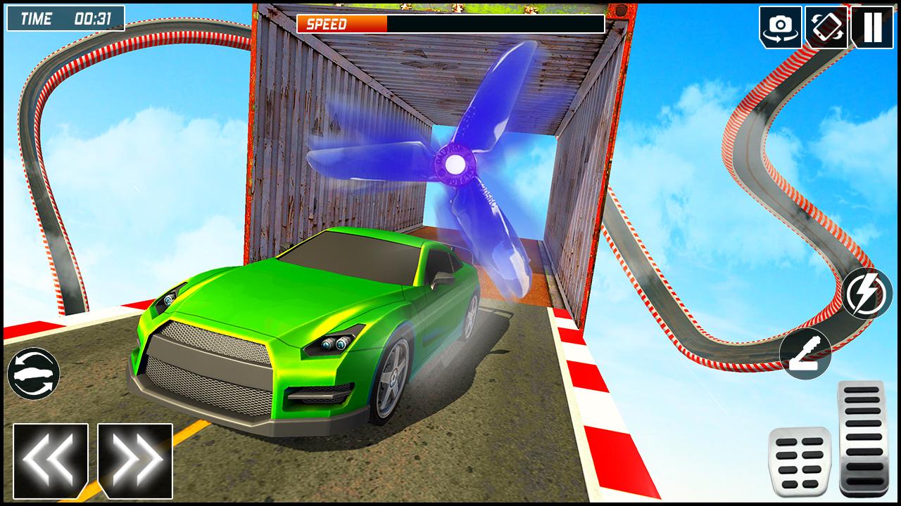 اسکرین شات 4 بازی Mega Car Stunts Race Car Games
