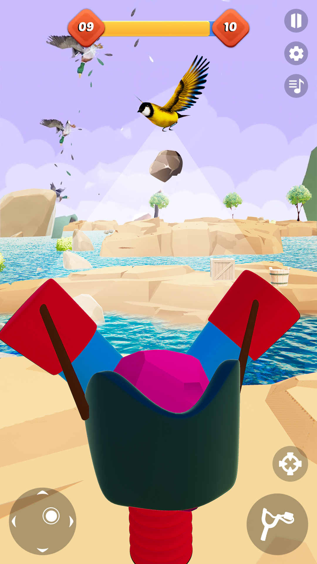 اسکرین شات 1 بازی Sling Shoot: Bird Hunt Games