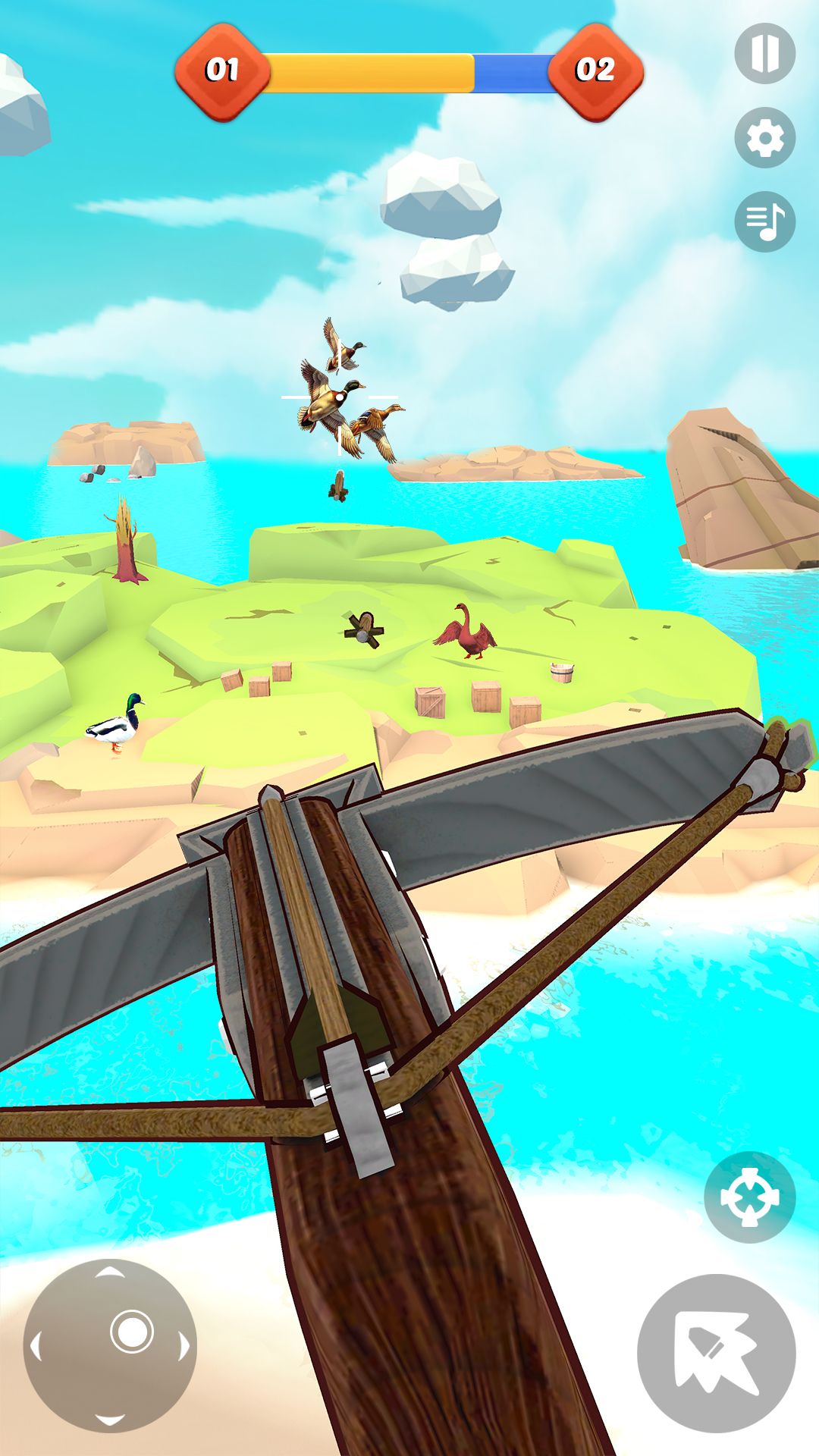 اسکرین شات 3 بازی Slingshot Hunt - Bird Shooting