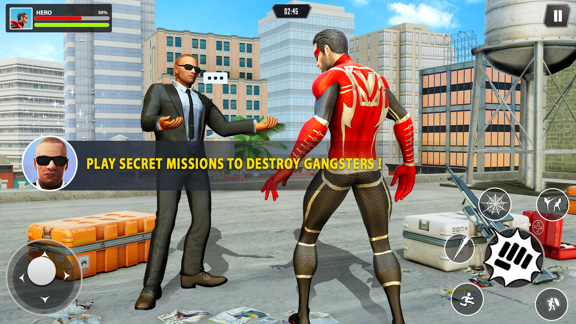 اسکرین شات 5 بازی Spider Rope Hero - Man Fighter