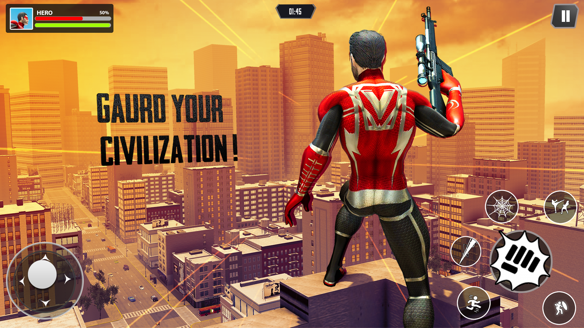 اسکرین شات 3 بازی Spider Rope Hero - Man Fighter