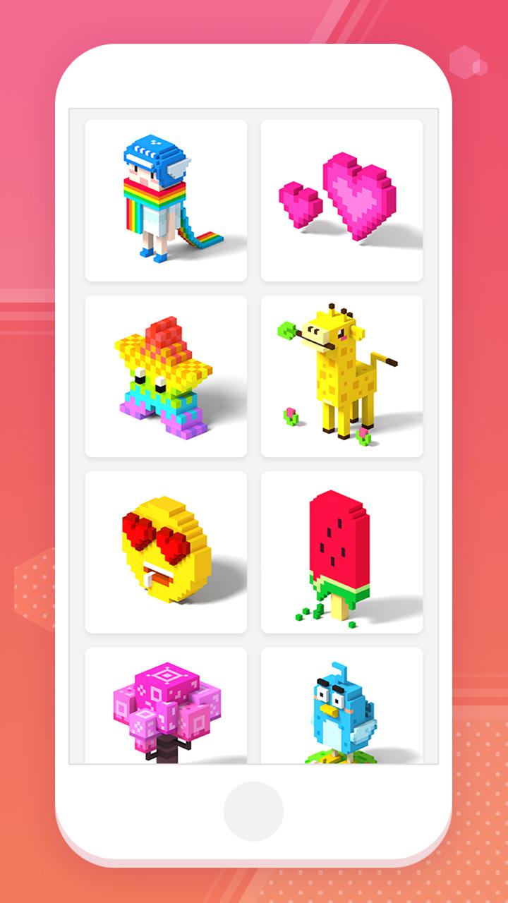 اسکرین شات 7 برنامه Color by the Number 3D Pixel
