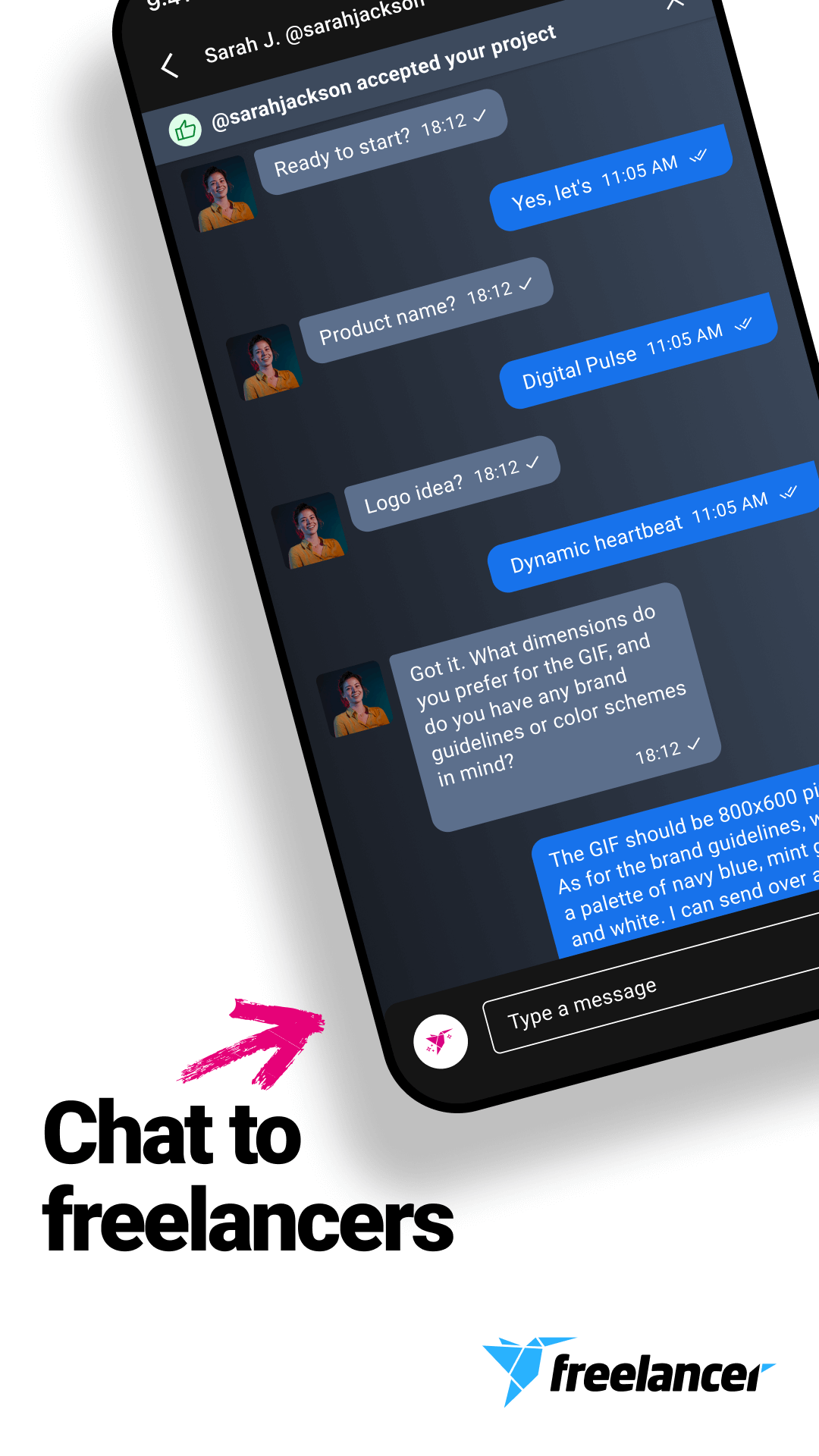 اسکرین شات 6 برنامه Freelancer: Hire & Find Jobs