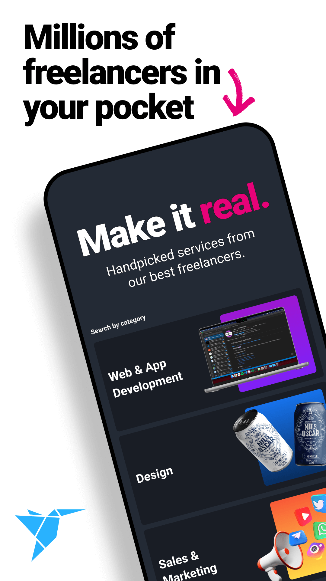 اسکرین شات 1 برنامه Freelancer: Hire & Find Jobs