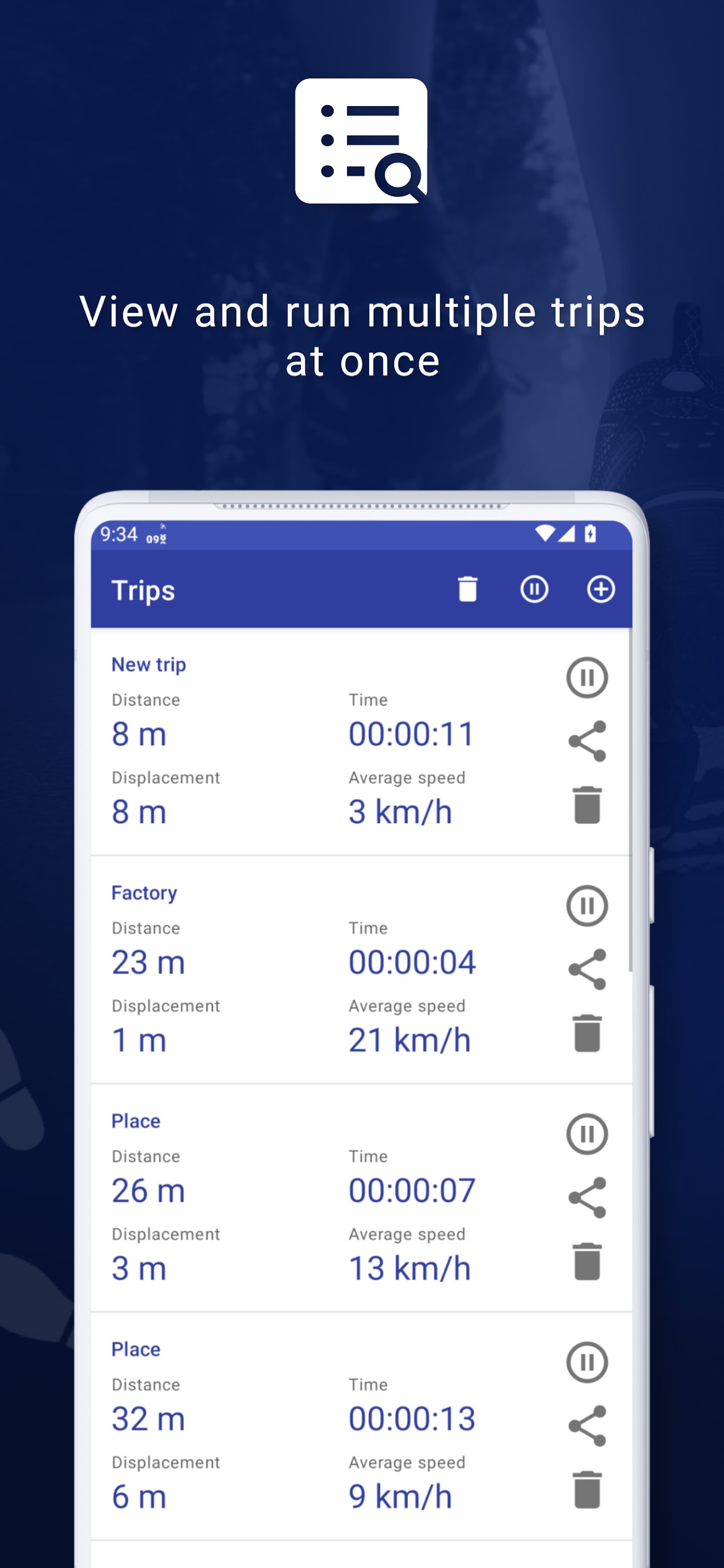 اسکرین شات 3 برنامه My GPS Odometer