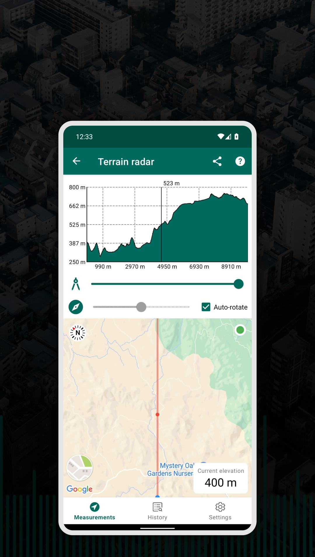 اسکرین شات 8 برنامه My GPS Tape Measure