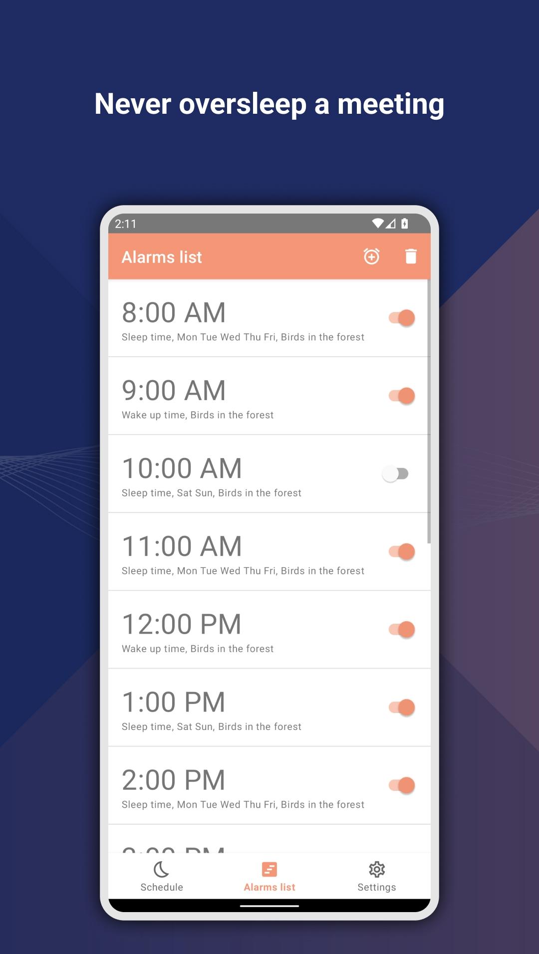 اسکرین شات 5 برنامه Sleep Cycle Sleep Calculator