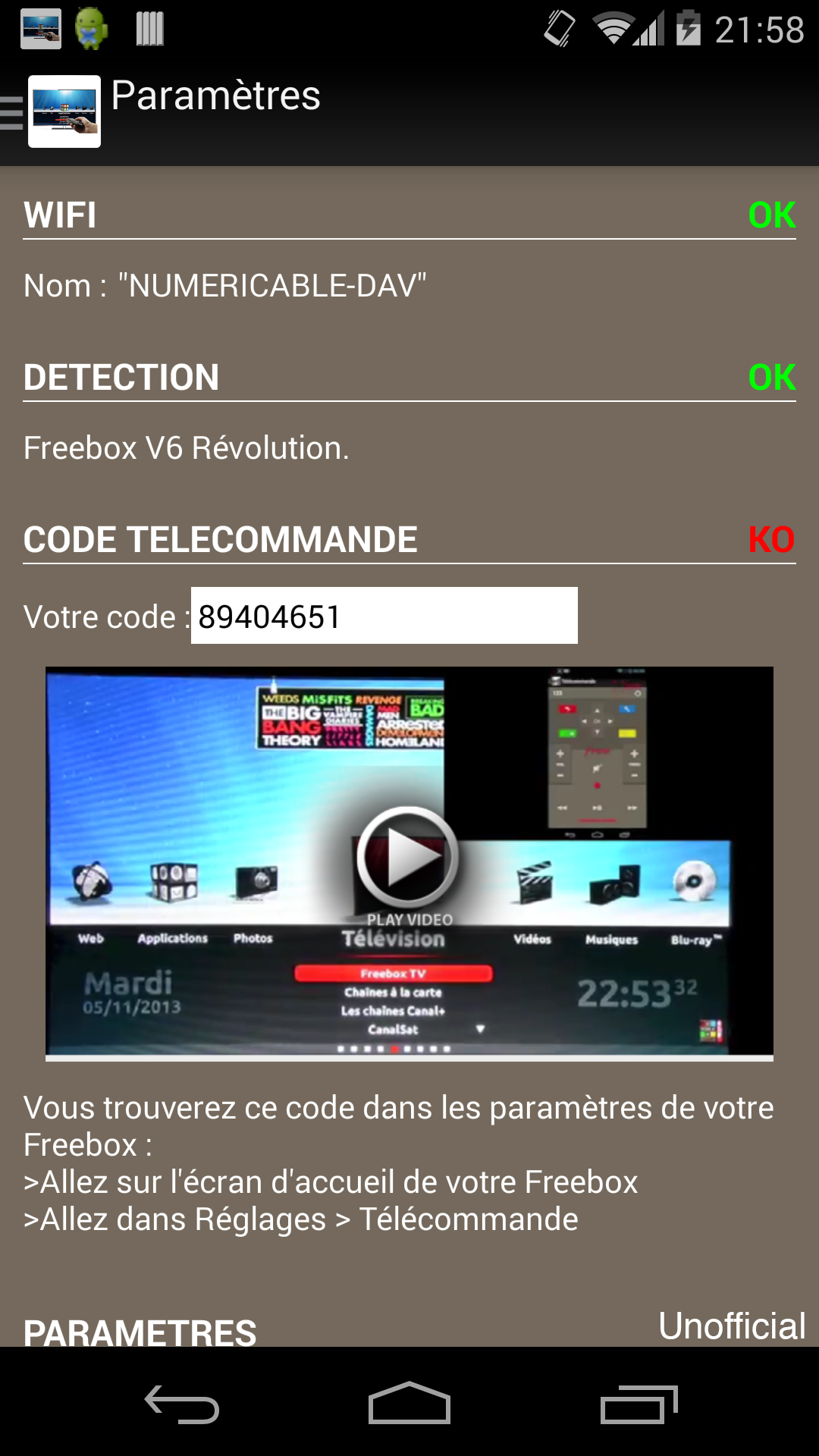 اسکرین شات 4 برنامه Télécommande pour Freebox