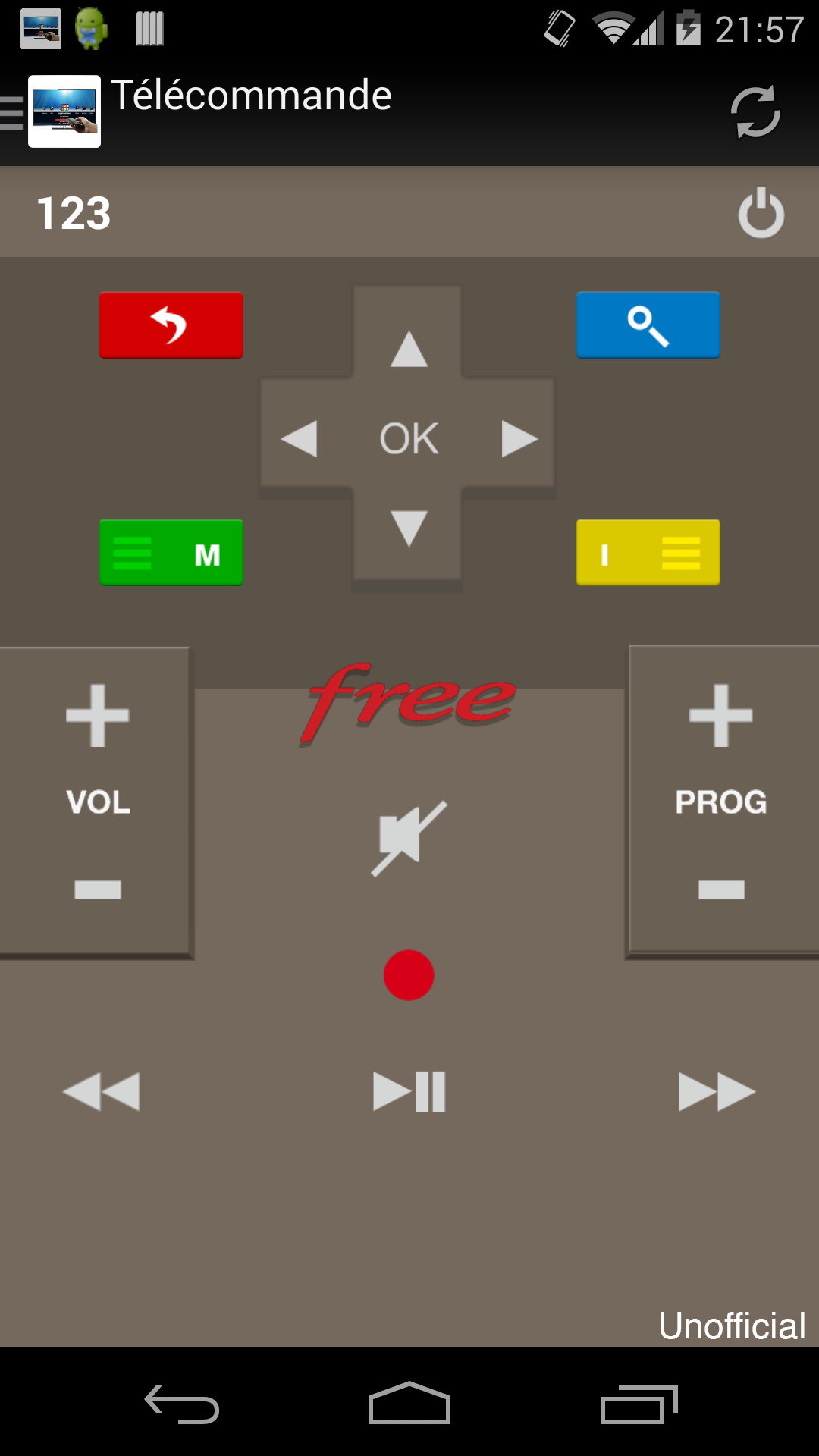 اسکرین شات 1 برنامه Télécommande pour Freebox