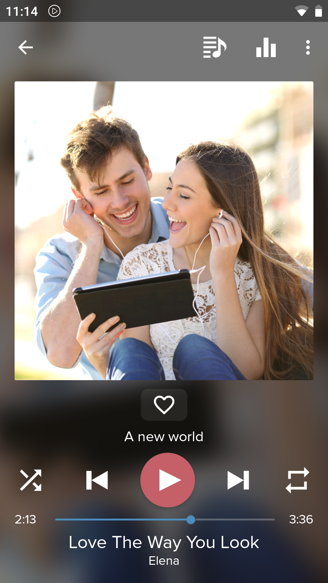 اسکرین شات 1 برنامه Music Player - MP3 Player